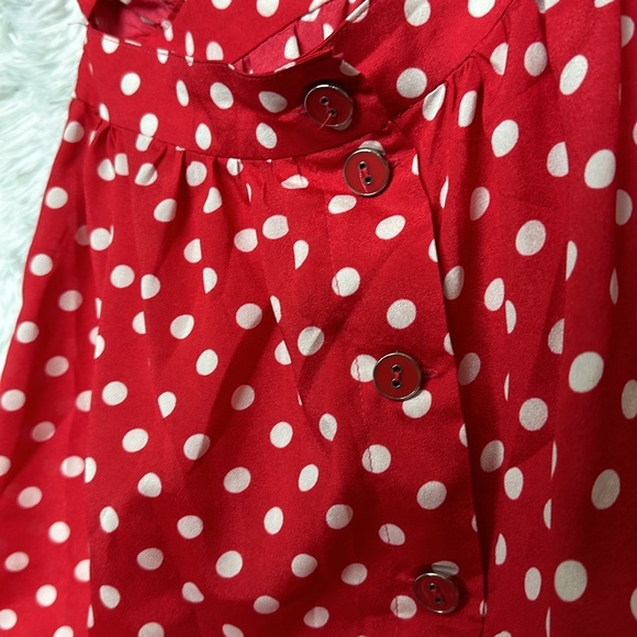 Red and White Polka Dot Dress - Picture 6 of 10